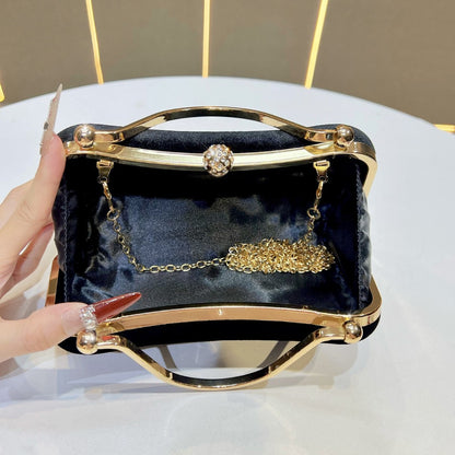 Vintage-inspirierte satin Abendhandtasche