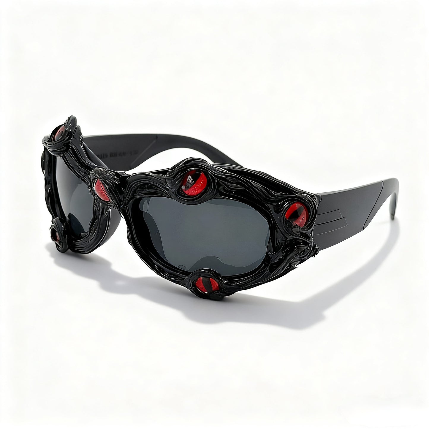 Damen kreative Designer-Sonnenbrille mit extravaganten 3D-Elementen Brehn