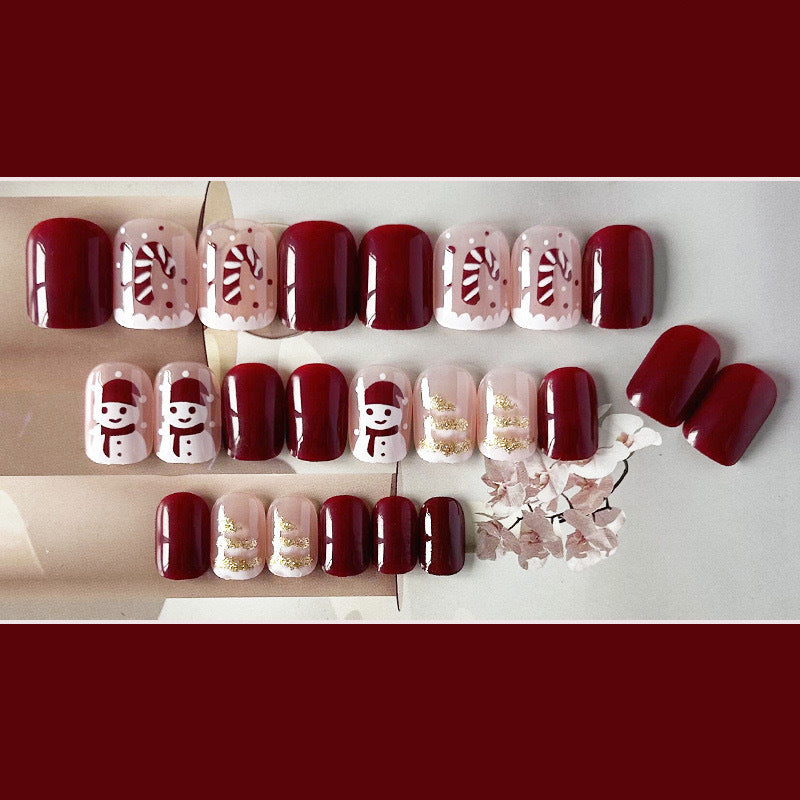 Festliches Themen-Press-On-Nagelkunst-Set Brehn