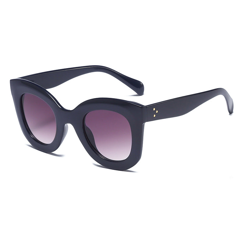 Damen Elegante oversized Sonnenbrille mit ausgefallenem Rahmen Brehn