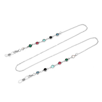 Elegante Edelstein-Brillen-Kette Brehn