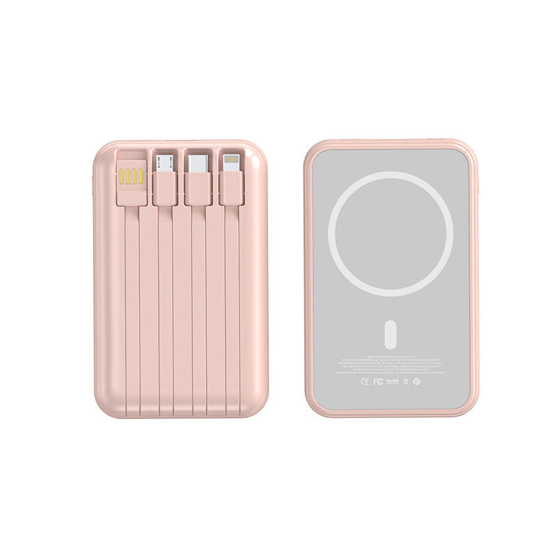 Tragbare Powerbank mit Integrierten Ladekabeln Brehn