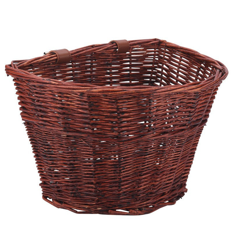 Damen geflochtener Fahrradkorb Brehn