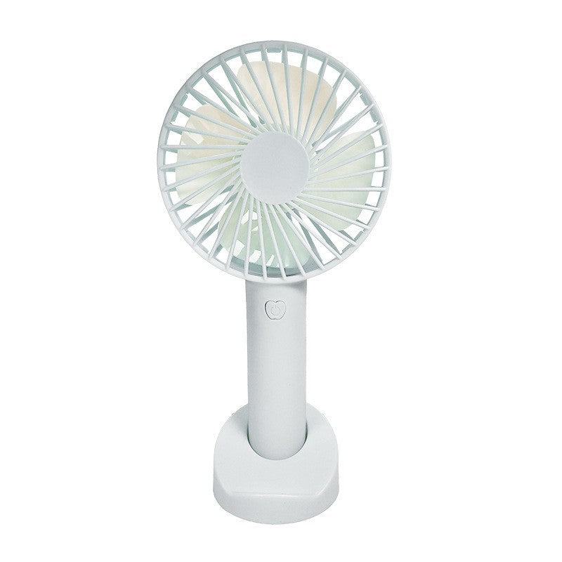 Unisex nan tragbarer Hand- und Tischventilator mit wiederaufladbarem Akku leisem bürstenlosem Motor drei Geschwindigkeitsstufen abnehmbarem Standfuß und Sicherheitsgitter Brehn