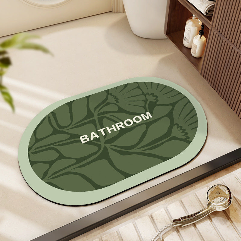 Dekorativer Floral Badezimmermatte Brehn