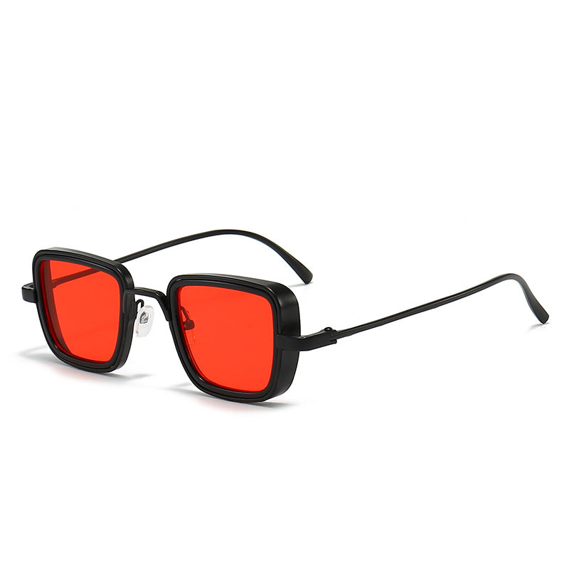 Damen stilvolle quadratische Sonnenbrille mit elegantem Metallrahmen Brehn