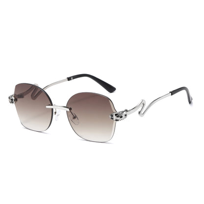 Einzigartige geometrische Rahmen-Sonnenbrille Brehn