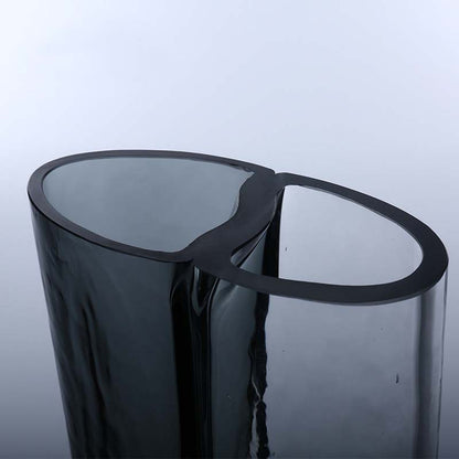 Mouth-blown skulptural Double-Chamber zeitgenössische Glasvase Brehn