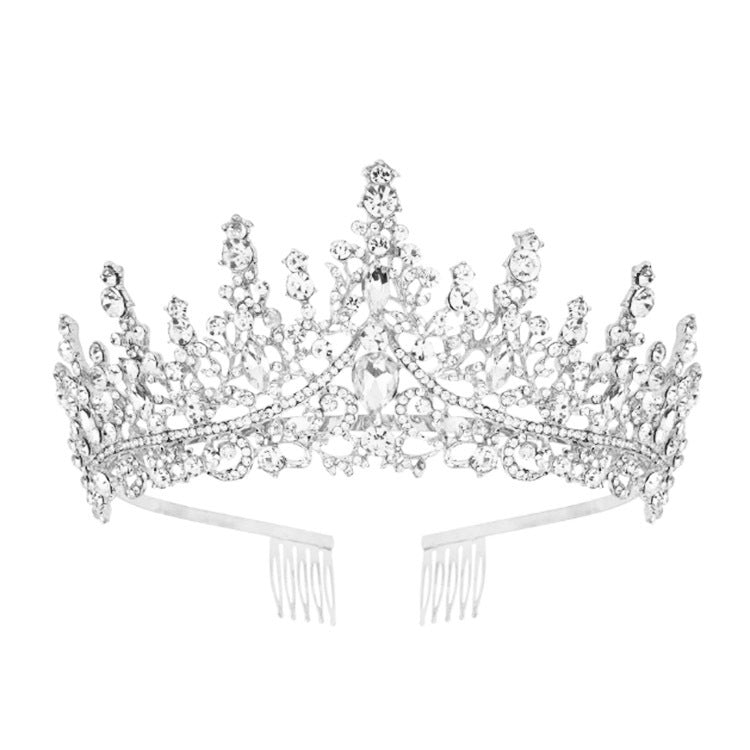 Damen Strass Tiara mit funkelnden Edelsteinen Brehn