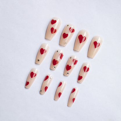 Herz-musteriges Gel-Nagelkunst-Kit