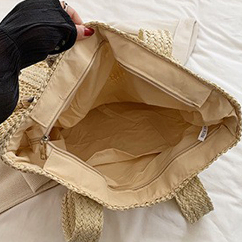 Handgefertigte Strandtasche Aus Hochwertigem Naturmaterial Brehn