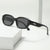 Damen modische quadratische Sonnenbrille mit innovativem transparentem Rahmen Brehn