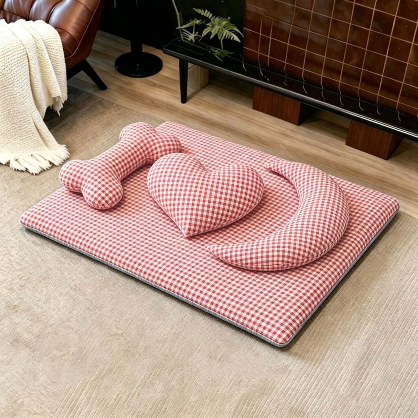 Damen Luxus-Katzenbett mit ergonomischen Kissen Brehn