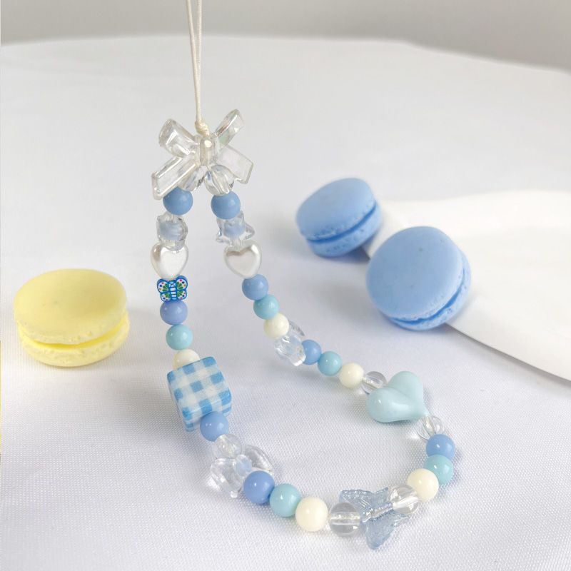 Zarte Schmetterlings-Perlen-Handy-Charm Brehn