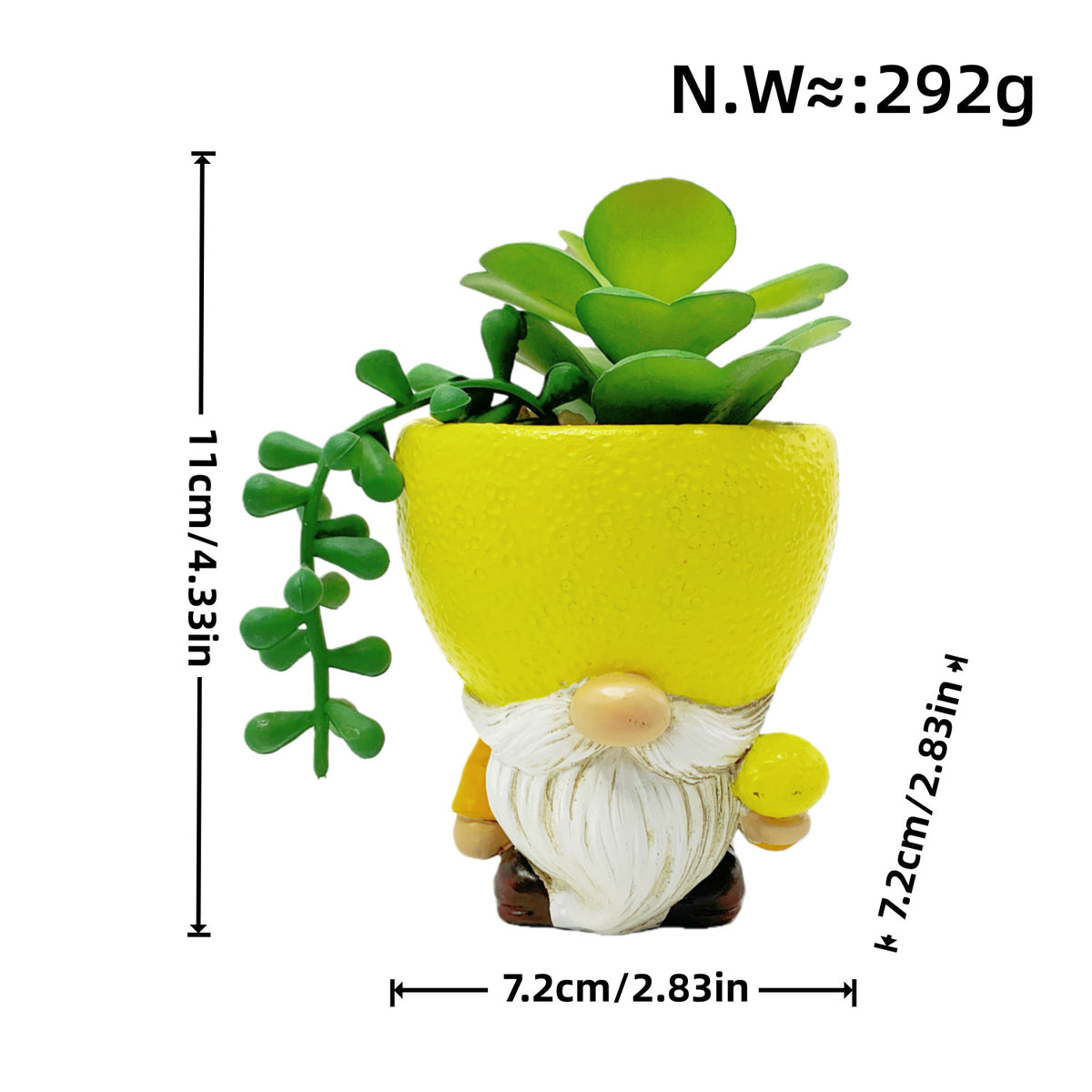 Originelle Blumentopffigur mit Zwergmotiv Brehn