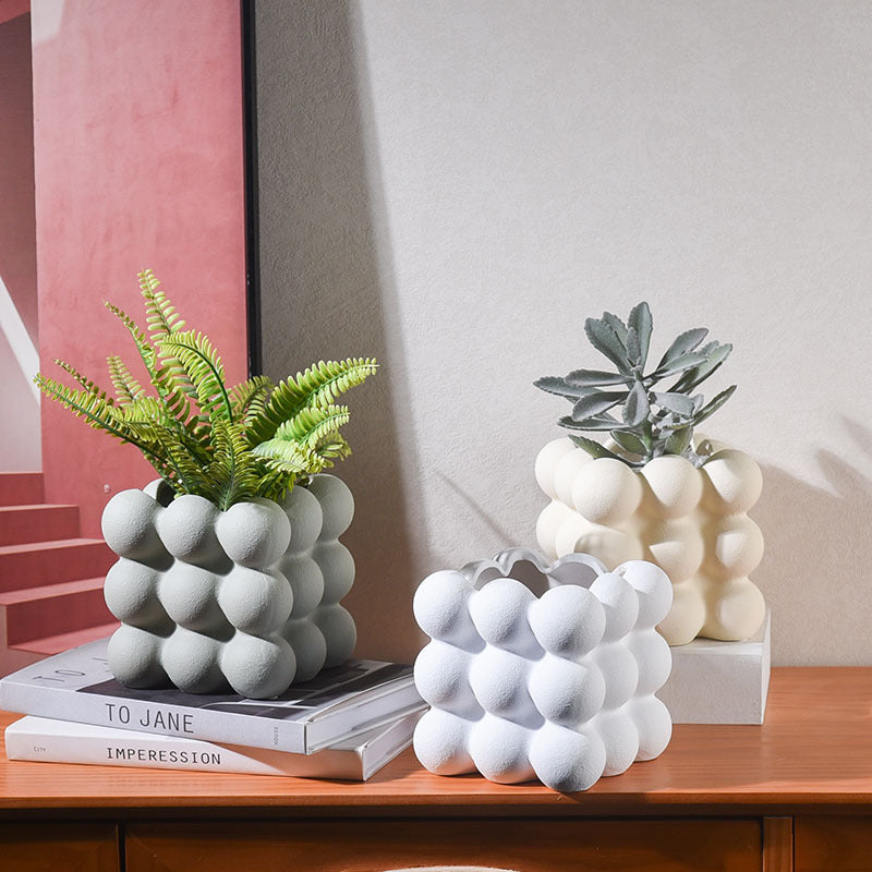 Moderner abstrakter Blumentopf