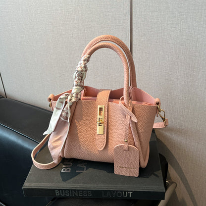 Texturierte Leder Mini Handtasche