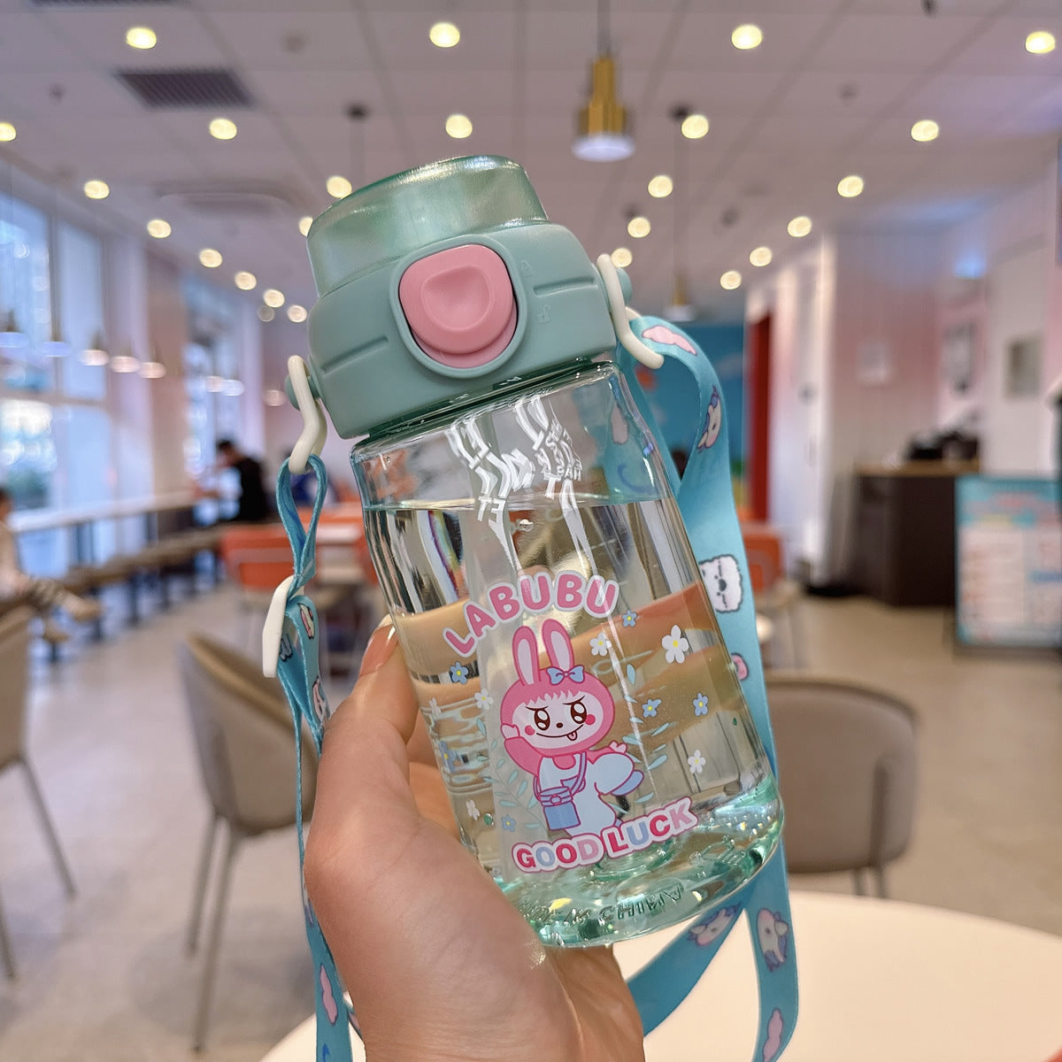 Damen Cartoon Trinkflasche Brehn