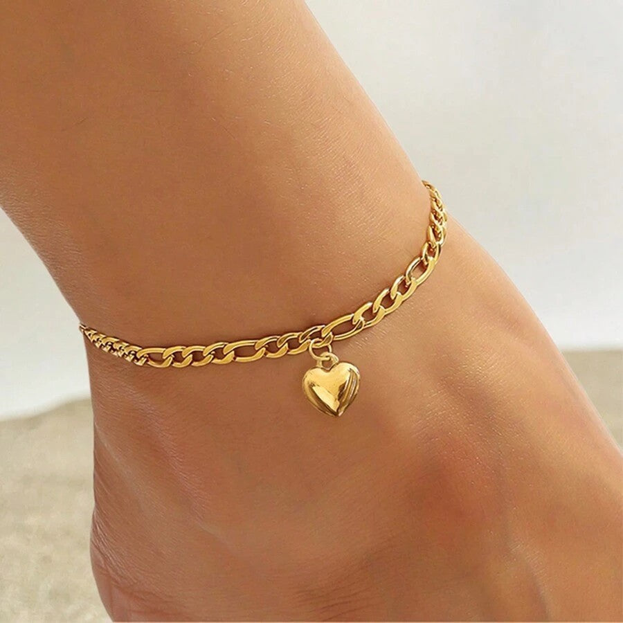 Herz Charm Link Armband Brehn