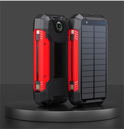 Robuste Solar-Powerbank mit Multifunktionalem Ladeanschluss Brehn