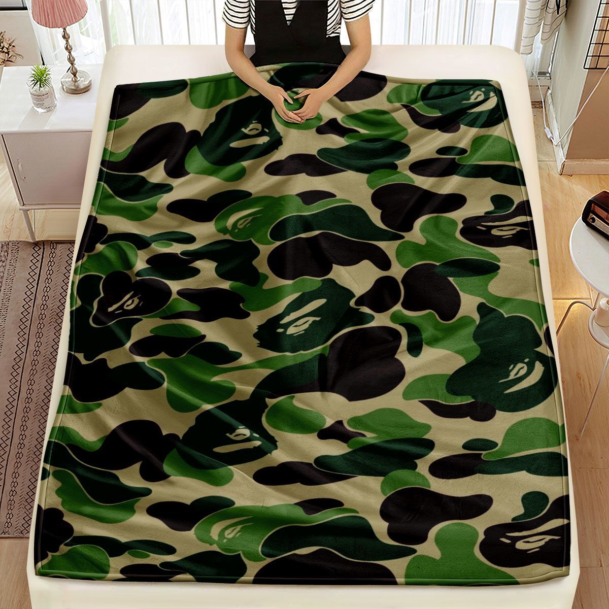 Weiche Camo-Print-Fleece-Decke