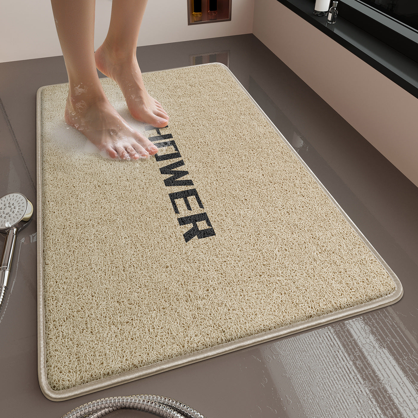 Absorbierende Mikrofaser-Badezimmermatte Brehn