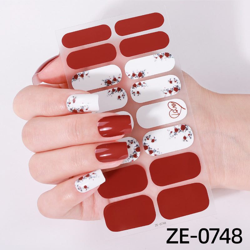 Künstlerische Nagelkunst-Wickel