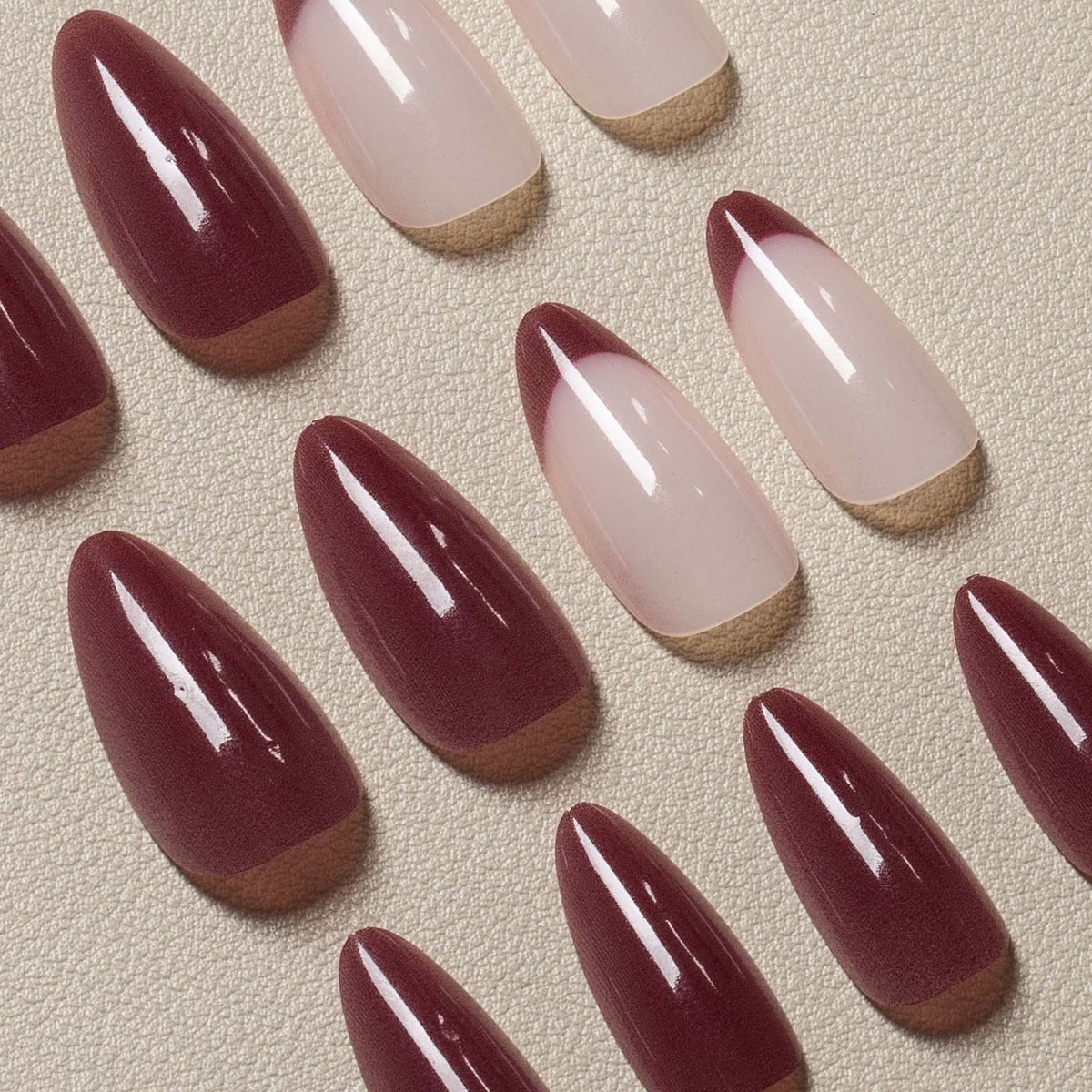 Stunning Künstlerische Press-On Nagel Set
