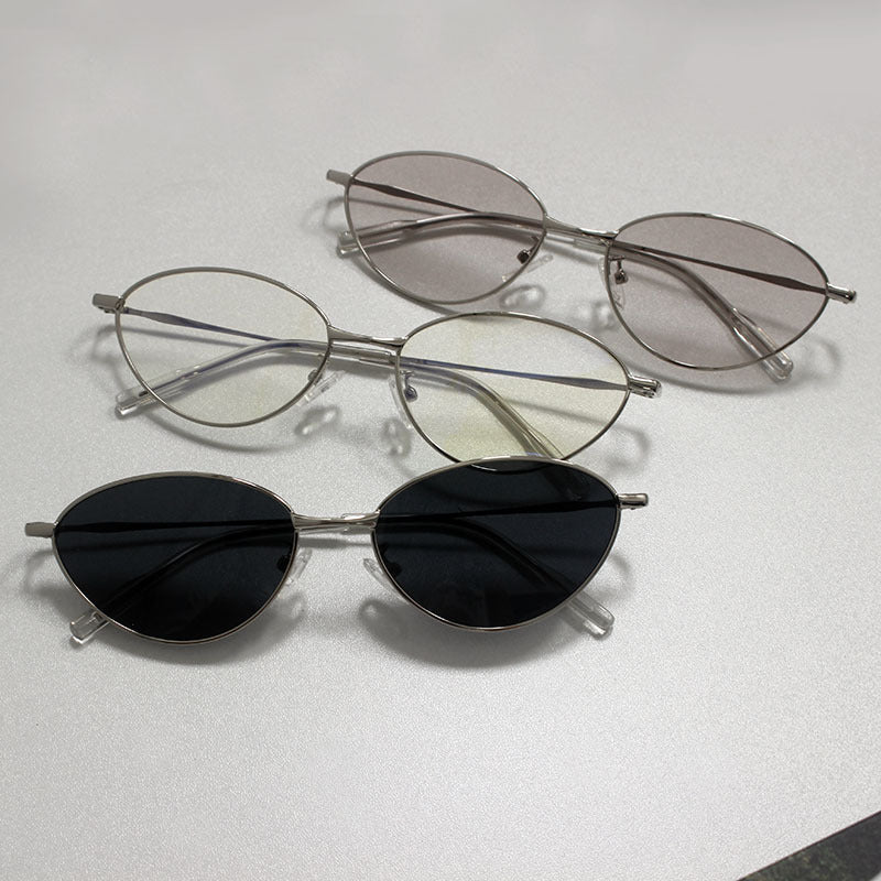 Modische Rechteckige Brille mit Feinem Metallrahmen Brehn