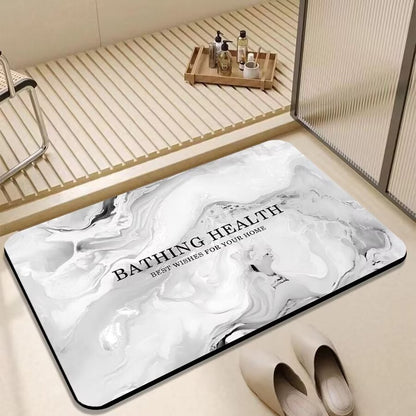 Rutschfeste Marmor-Badematte