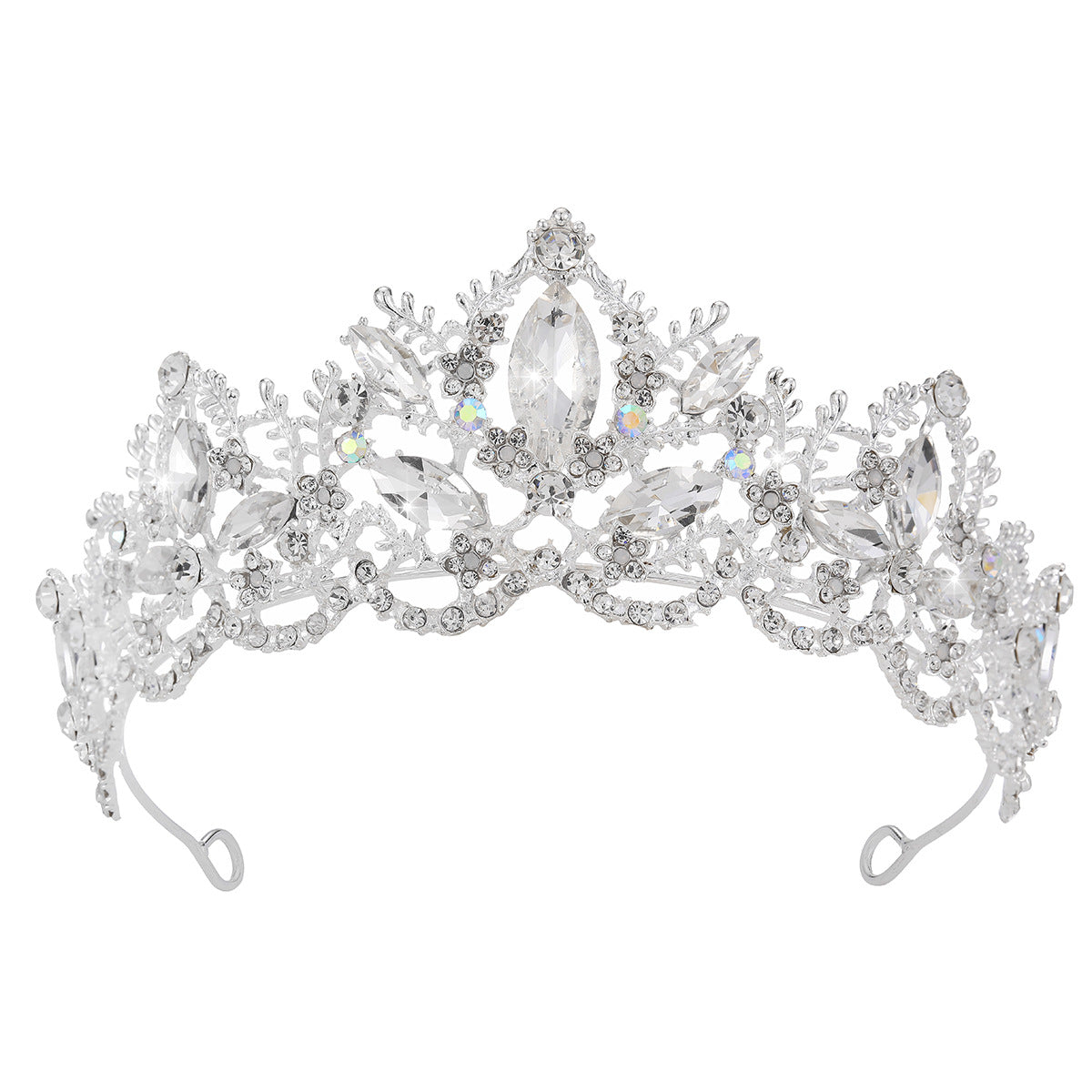 Damen Glamouröse Tiara mit funkelnden Kristallverzierungen Brehn