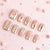 Premium Dekorative Press-On Nagelkunst Brehn