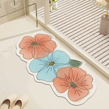 Dekorativer Floral Badteppich Brehn
