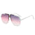 Damen Oversized Sonnenbrille mit einzigartigem, gradienten Gläsern und markantem Metallrahmen Brehn