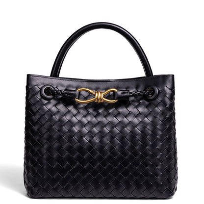 Elegante geflochtene Leder-Tasche Brehn