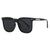 Damen quadratische Sonnenbrille mit robustem Rahmen und polarisierten Gläsern Brehn