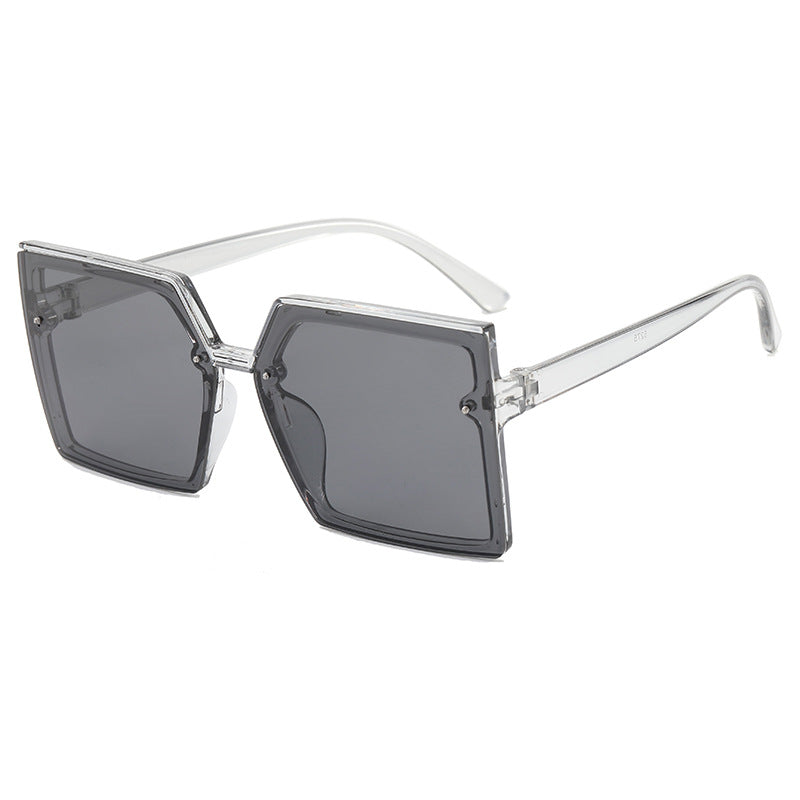 Damen modische Oversized-Sonnenbrille mit geometrischem Design Brehn