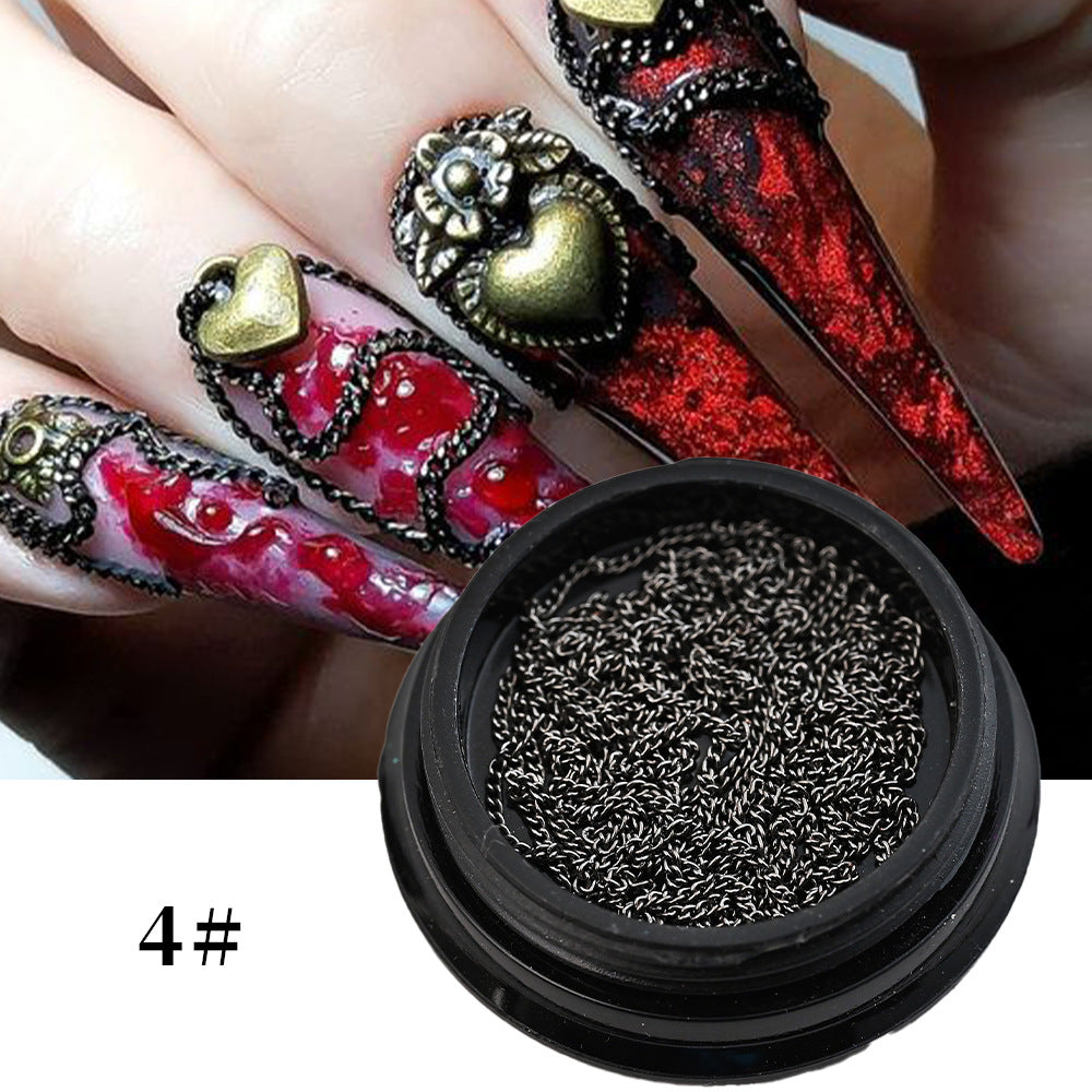 Dekorative Nagelkunstkette