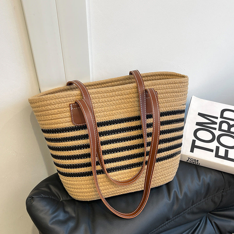 Gestreifter Gewebter Strandtasche Brehn