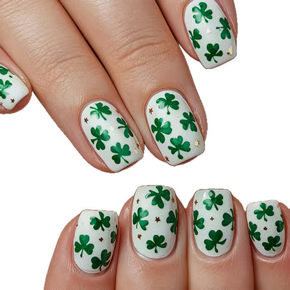 St. Patrick's Day Shamrock Nagelkunst Brehn