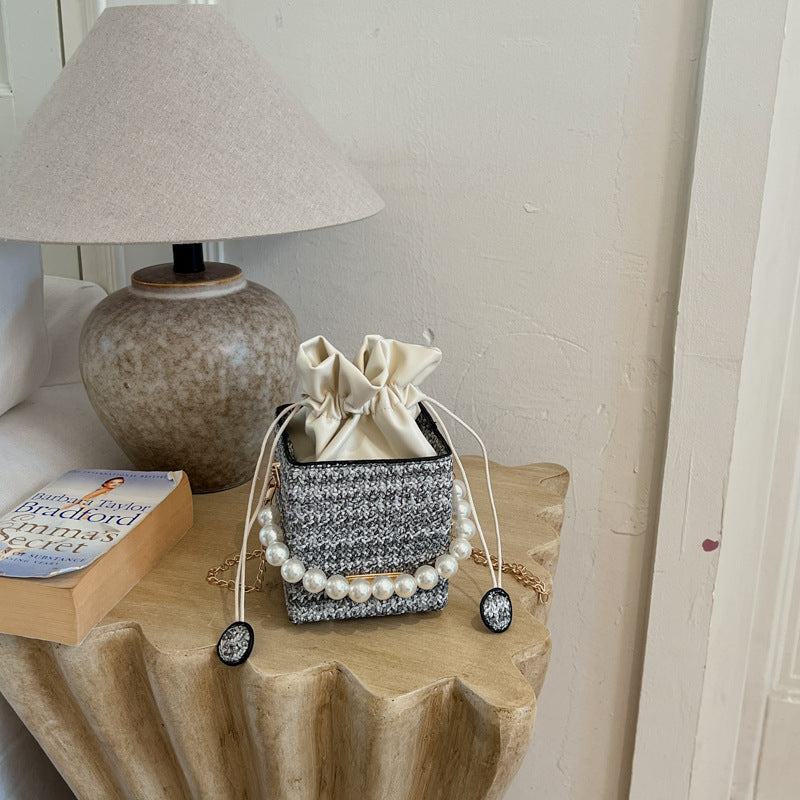 WoStylish Texturiert Mini Handtasche Brehn