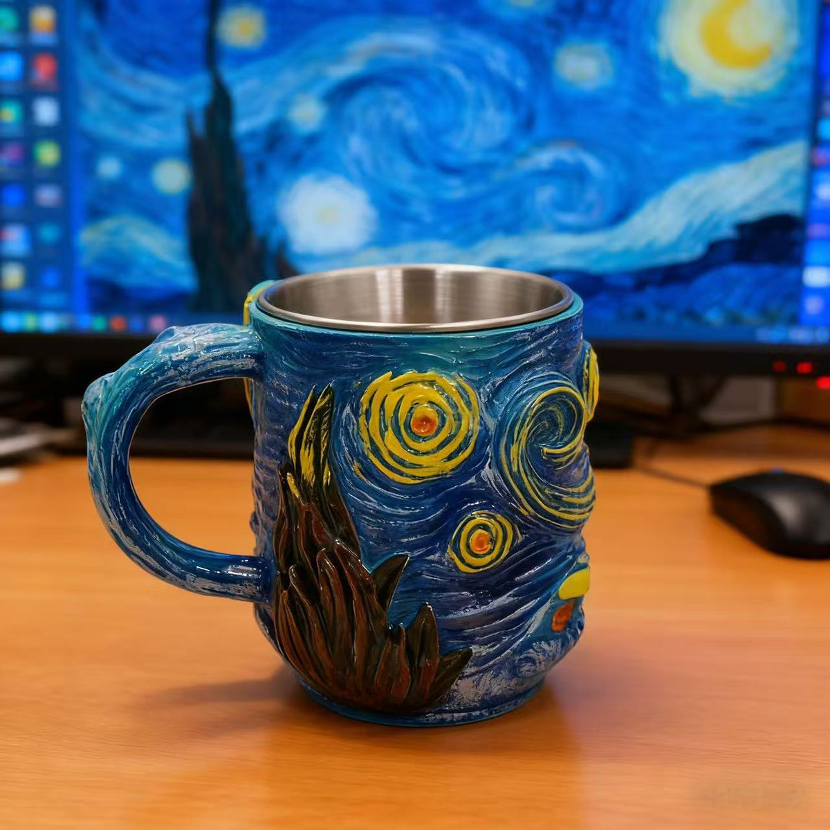Künstlerische von Sternen erfüllte Nacht-Themen Kaffeetasse Brehn