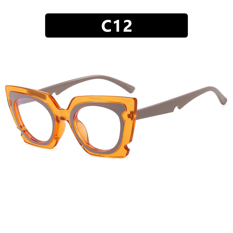 Damen oversized Sonnenbrille mit extravagantem Rahmen und UV-Schutz Brehn
