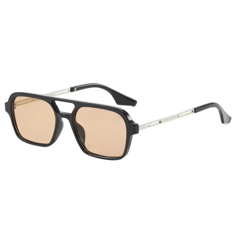 Fette Rechteckrahmen Sonnenbrille Brehn