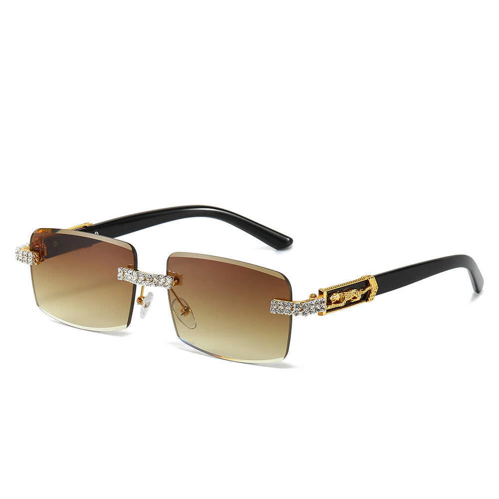 Dekorativer quadratischer Rahmen Modetrends Sonnenbrille Brehn