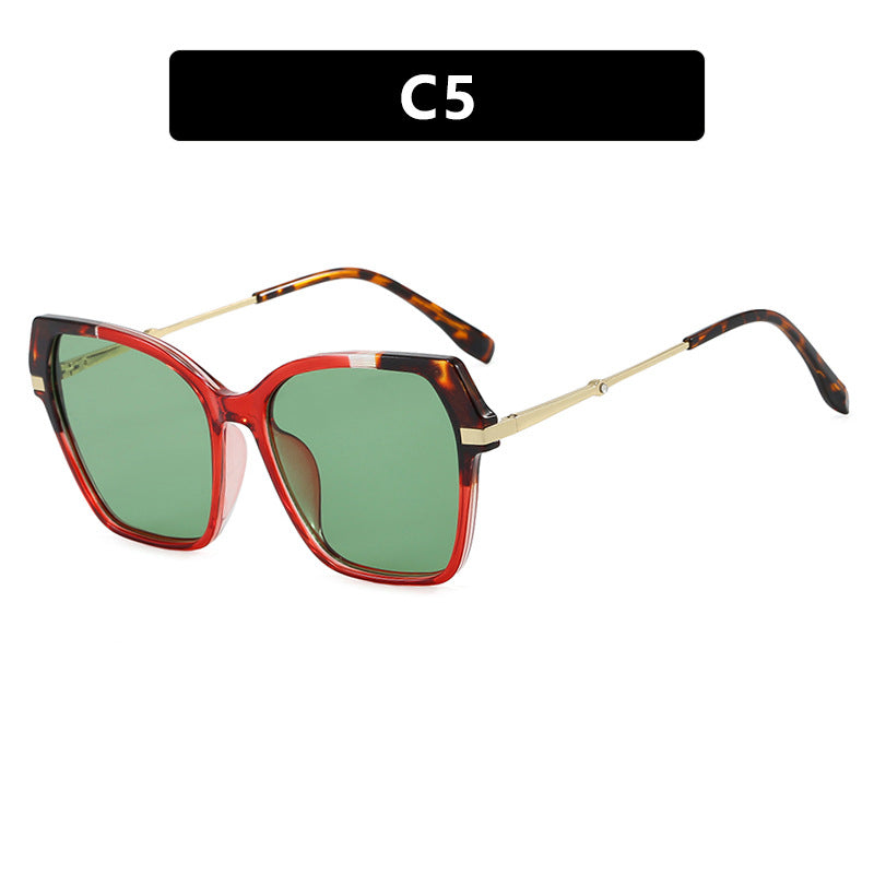 Damen quadratische Sonnenbrille mit elegantem Metallrahmen und schützendem UV-Filter Brehn