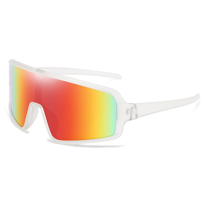 Damen Sportliche Rennsonnenbrille mit großem Sichtfeld und polarisierten Gläsern Brehn