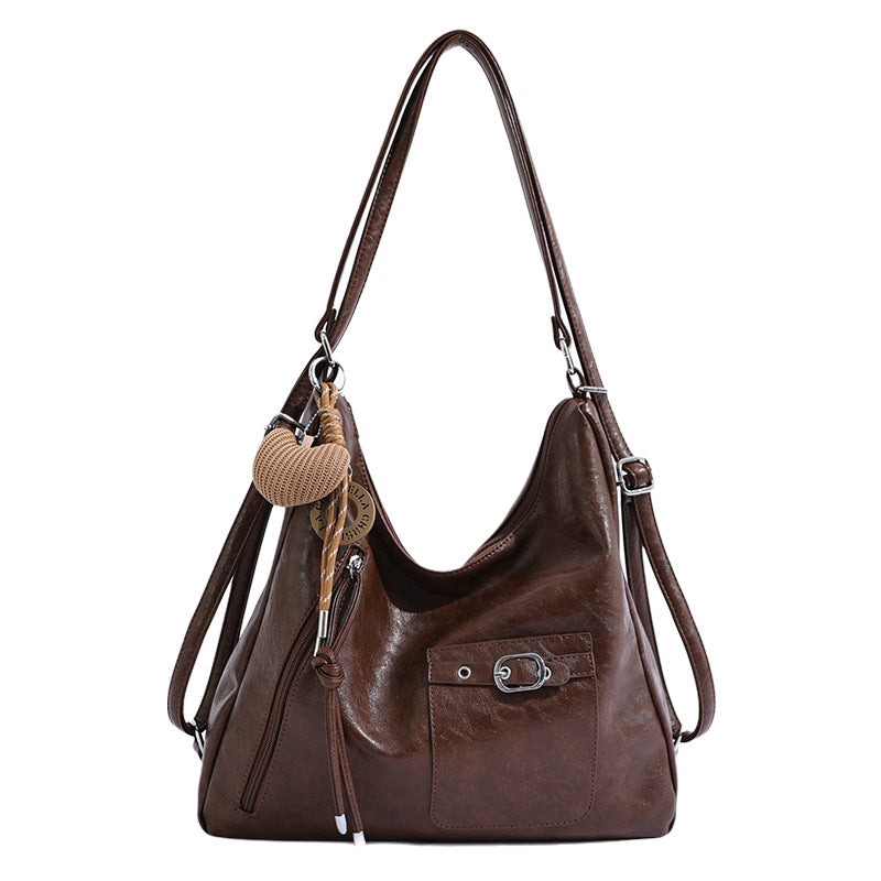 Vintage-inspirierte weiche Leder Hobo-Tasche