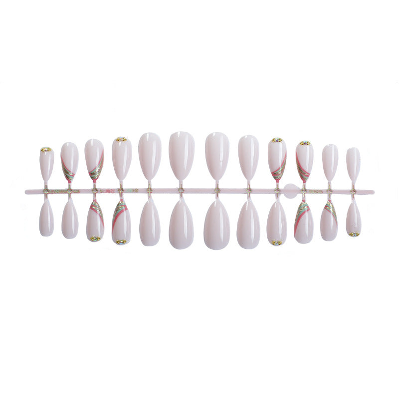 Elegantes Press-On-Nail-Set mit floralem Design Brehn