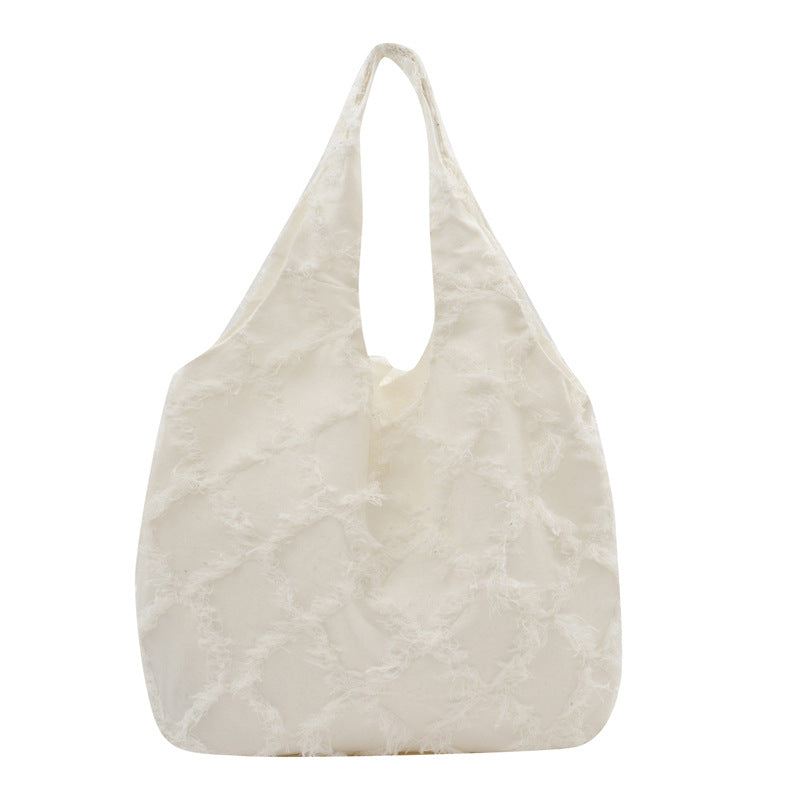 WoFringed Texturierte Schultertasche Brehn